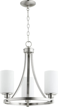 18"W Lancaster 3-light Chandelier Satin Nickel