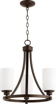 18"W Lancaster 3-light Chandelier Oiled Bronze