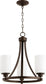 Quorum Lancaster 3-light Chandelier Oiled Bronze