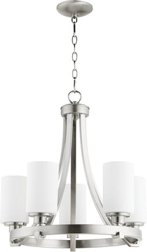 21"W Lancaster 5-light Chandelier Satin Nickel