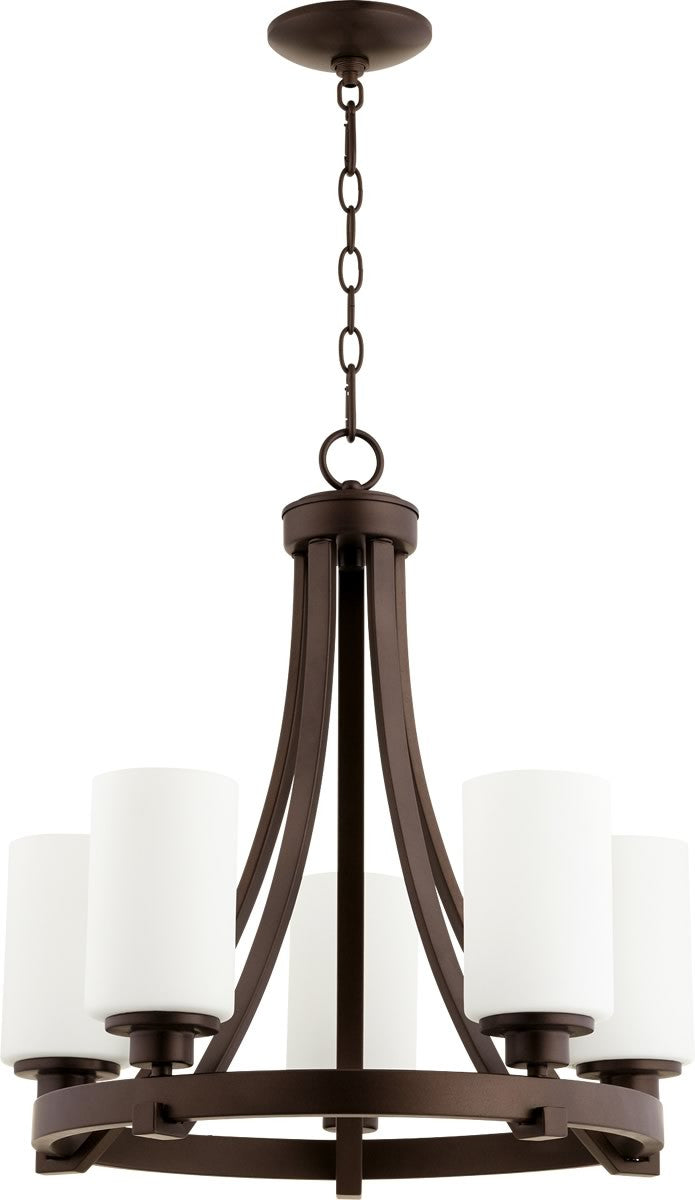 Quorum Lancaster 5-light Chandelier Oiled Bronze