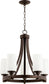 Quorum Lancaster 5-light Chandelier Oiled Bronze