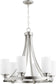 Quorum Lancaster 6-light Chandelier Satin Nickel