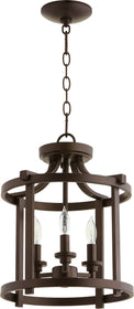 13"W Lancaster 3-light Dual Mount Light Fixture Oiled Bronze