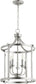 Quorum Lancaster 5-light Entry Foyer Hall Chandelier Satin Nickel