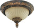 Quorum Madeleine 2-Light Flush Mount Fixture Corsican Gold 32301388