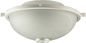 14"W Marsden 2-Light Patio Ceiling Fan Light Kit Studio White