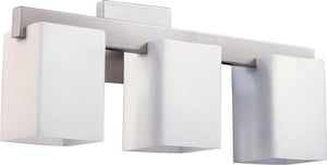 20"W Modus 3-Light Bathroom Vanity Strip Satin Nickel