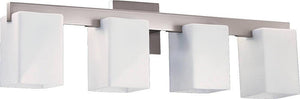 28"W Modus 4-Light Bathroom Vanity Strip Satin Nickel