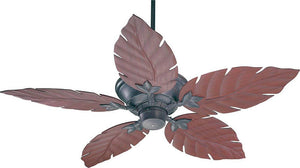 52"W Monaco Patio Indoor/Outdoor 5-Blade Patio Ceiling Fan Toasted Sienna