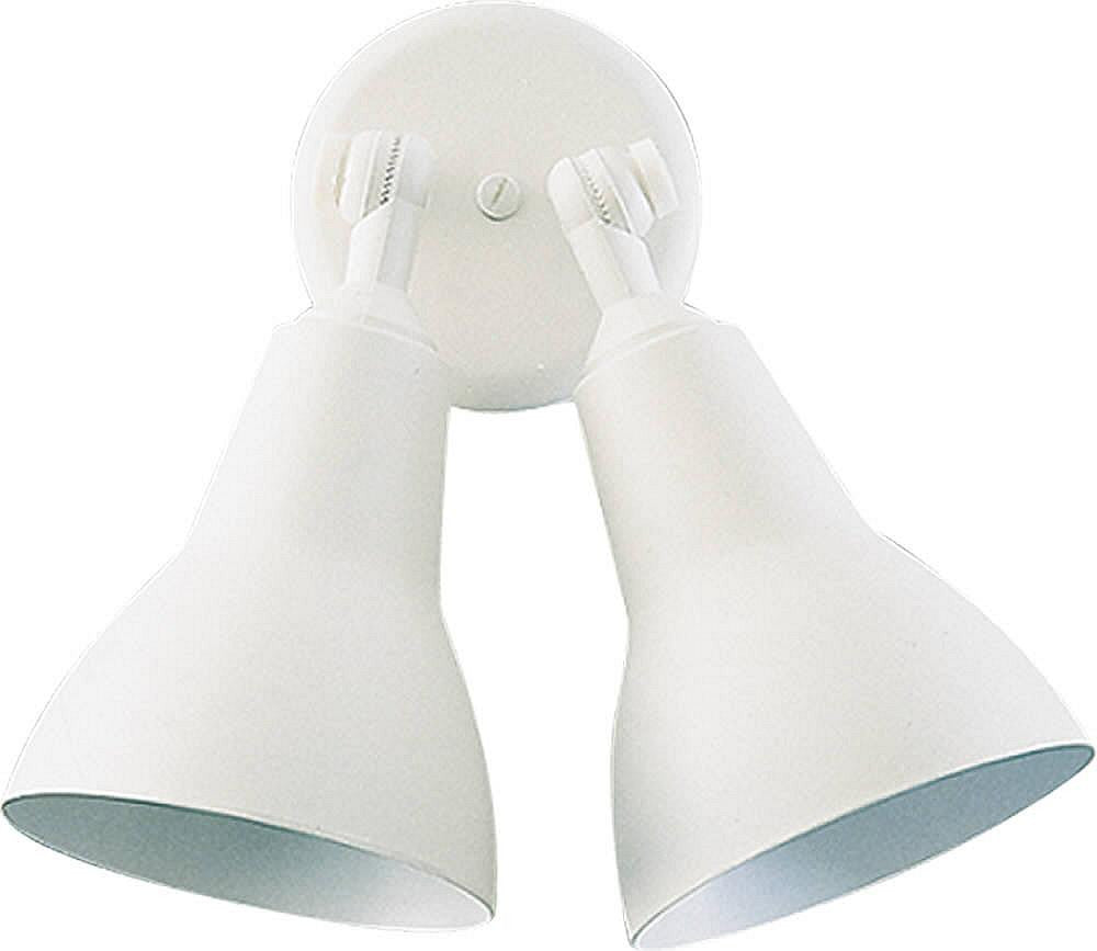 Quorum 2-Light Outdoor Flood Light White 69026
