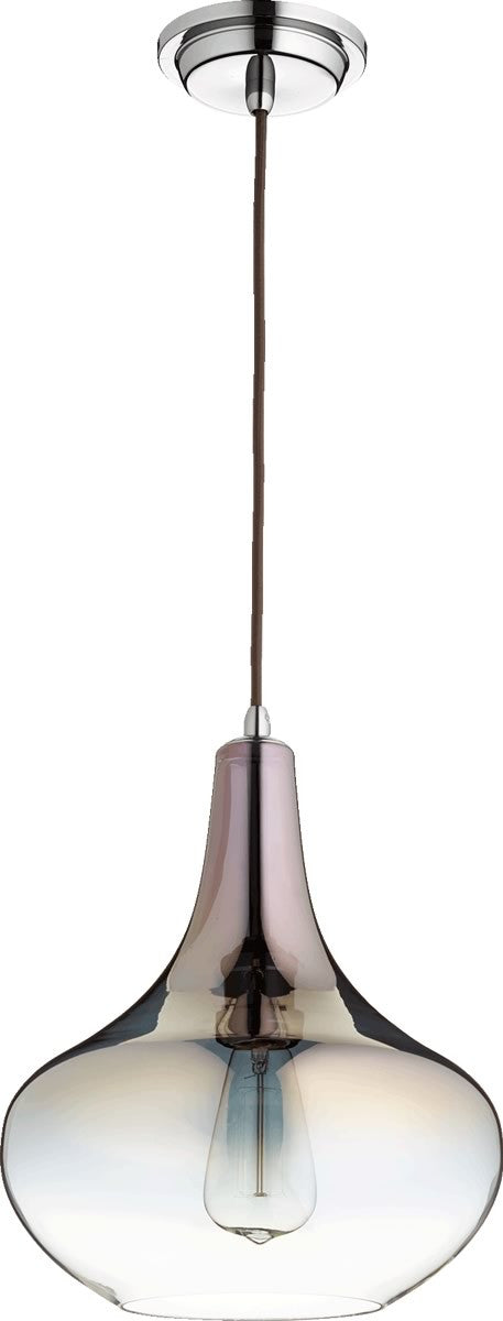 Quorum 1-Light Pendant Gunmetal/Coffee Ombre 8004-1311