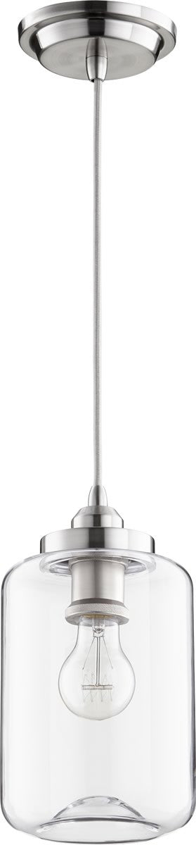 Quorum 1-light Pendant Satin Nickel