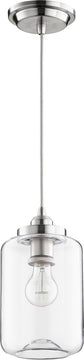 6"W 1-light Pendant Satin Nickel