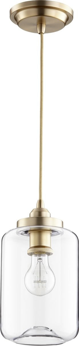 Quorum 1-light Pendant Aged Brass