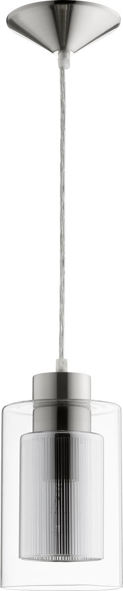 Quorum 1-light Pendant Satin Nickel