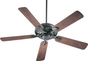 52"W Pinnacle Patio Indoor/Outdoor 5-Blade Patio Ceiling Fan Old World