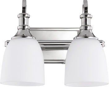 13"W Richmond 2-light Bath Vanity Light Polished Nickel