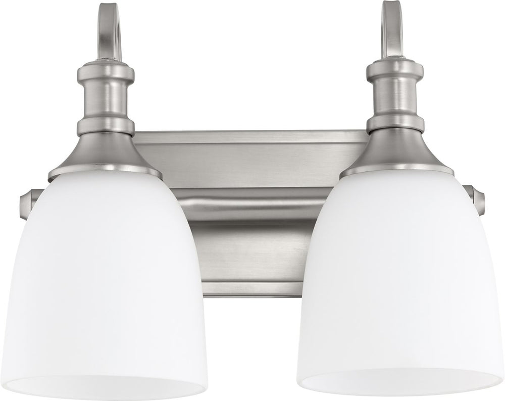 Quorum Richmond 2-light Bath Vanity Light Satin Nickel