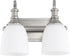 Quorum Richmond 2-light Bath Vanity Light Satin Nickel