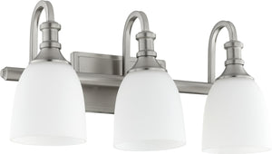 20"W Richmond 3-light Bath Vanity Light Satin Nickel