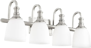28"W Richmond 4-light Bath Vanity Light Satin Nickel
