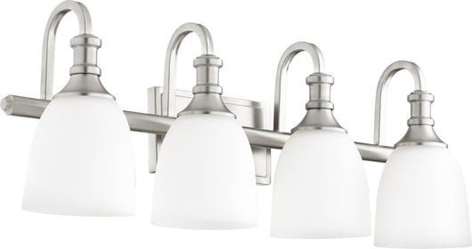 28"W Richmond 4-light Bath Vanity Light Satin Nickel