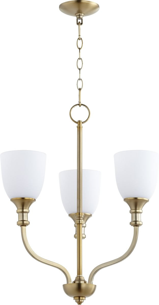 Quorum Richmond 3-light Chandelier Aged Brass
