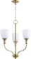 Quorum Richmond 3-light Chandelier Aged Brass