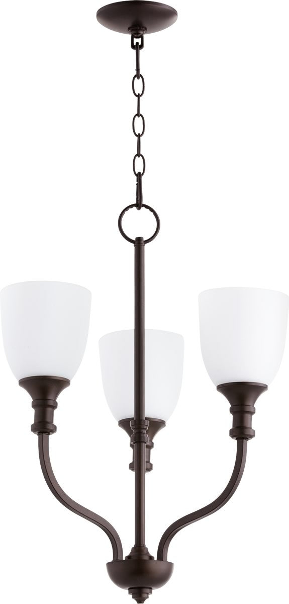 Quorum Richmond 3-light Chandelier Oiled Bronze