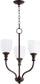 Quorum Richmond 3-light Chandelier Oiled Bronze