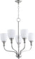 Quorum Richmond 5-light Chandelier Satin Nickel