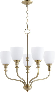 24"W Richmond 5-light Chandelier Aged Brass