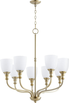 31"W Richmond 8-light Chandelier Aged Brass