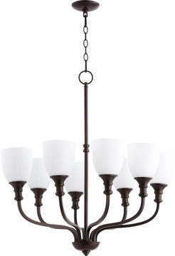 31"W Richmond 8-light Chandelier Oiled Bronze