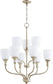 Quorum Richmond 9-light Chandelier Aged Silver Leaf