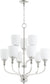 Quorum Richmond 9-light Chandelier Polished Nickel