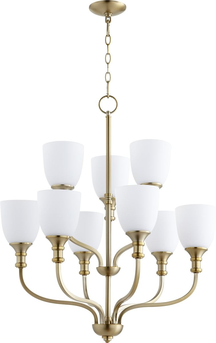 Quorum Richmond 9-light Chandelier Aged Brass