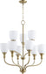 Quorum Richmond 9-light Chandelier Aged Brass