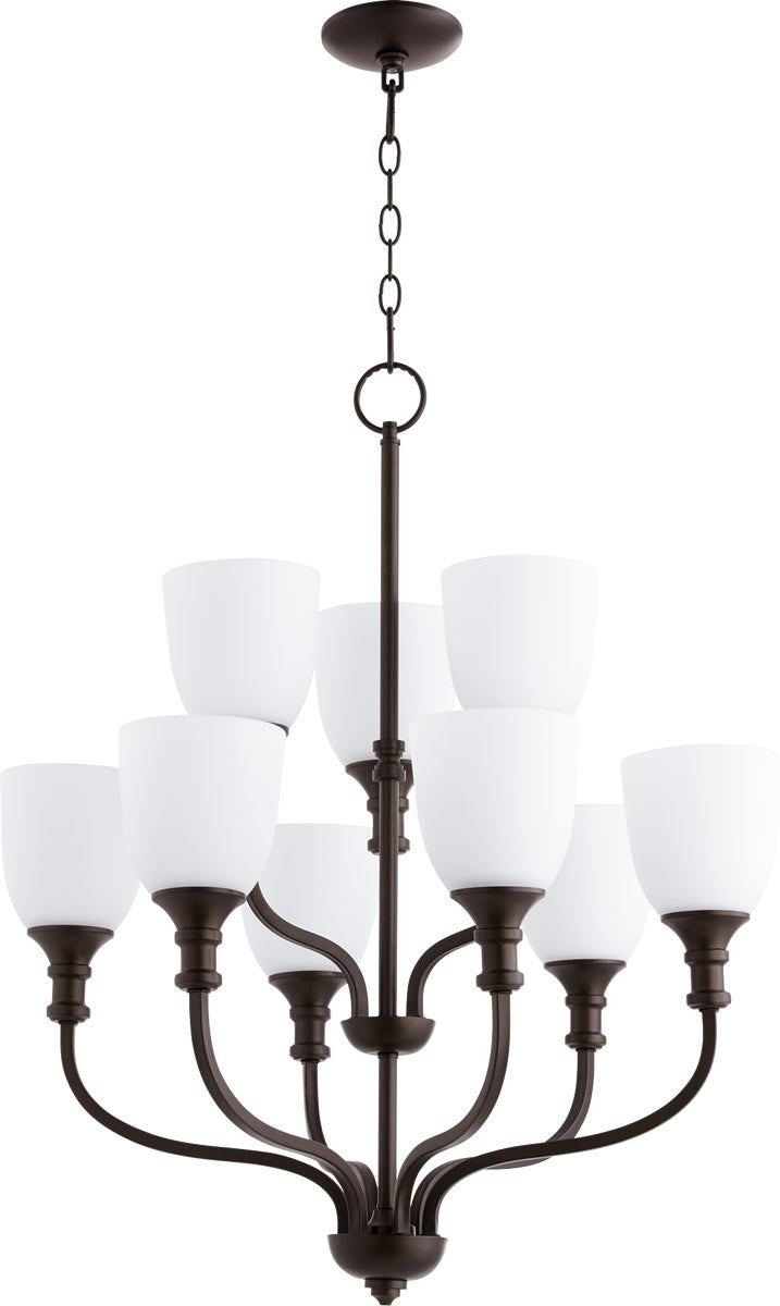 Quorum Richmond 9-light Chandelier Oiled Bronze