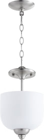 8"W Richmond 3-light Dual Mount Light Fixture Satin Nickel