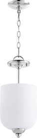 8"W Richmond 3-light Dual Mount Light Fixture Polished Nickel