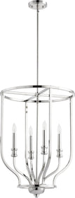 18"W Richmond 4-light Entry Foyer Hall Chandelier Polished Nickel