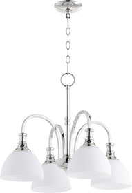 23"W Richmond 4-light Nook Chandelier Polished Nickel