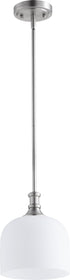 8"W Richmond 1-light Pendant Satin Nickel