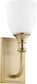 Quorum Richmond 1-light Wall Mount Light Fixture Aged Brass