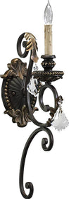 5"W Rio Salado 1-Light Wall Sconce Toasted Sienna/Mystic Silver