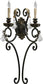 Quorum Rio Salado 2-Light Wall Sconce Toasted Sienna/Mystic Silver 5357244