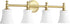 Quorum Rossington 4-light Bath Vanity Light Aged Brass w/ Satin Opal