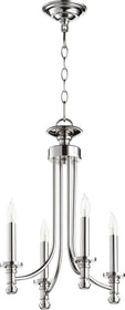 14"W Rossington 4-light Chandelier Polished Nickel